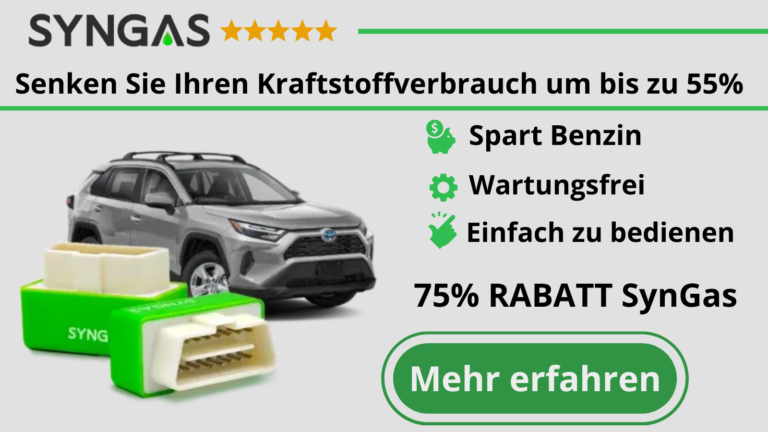 Senken Sie Ihren Kraftstoffverbrauch um bis zu 55% mit SynGas-Spart Benzin-Wartungsfrei-Einfach zu bedienen
